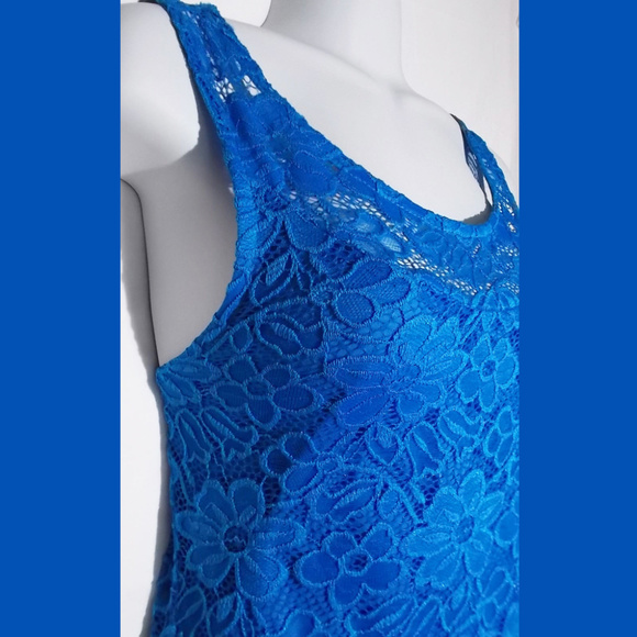 Ann Miller Blue Sleeveless Form Fitting Dress NWT🤩 - Picture 3 of 11